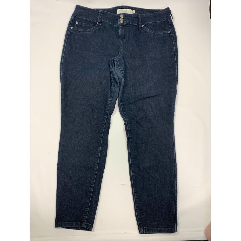 Torrid Women's Button Fly Five Pocket Denim First At Fit Jegging Blue Size 18R